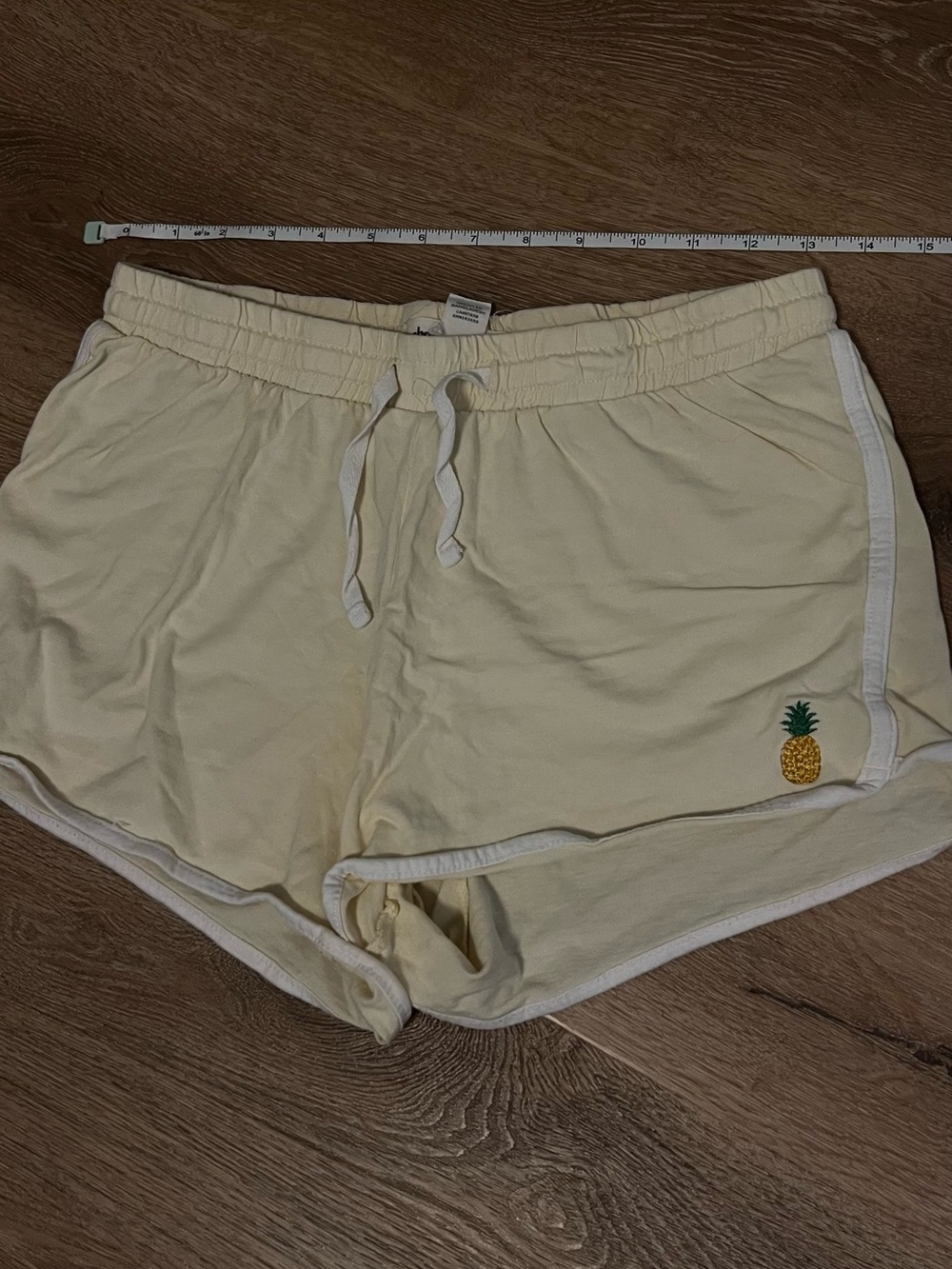 Charlotte Russe Pineapple Embroidered Shorts